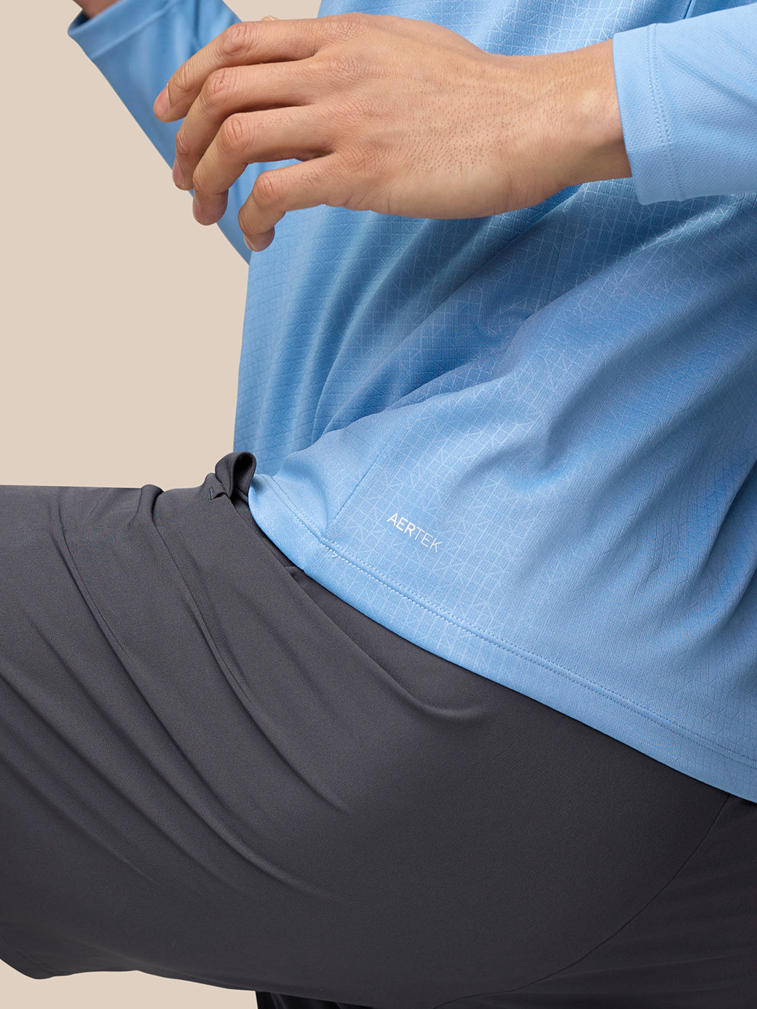 Adapt Training 1/4 Zip Top - Sky Blue