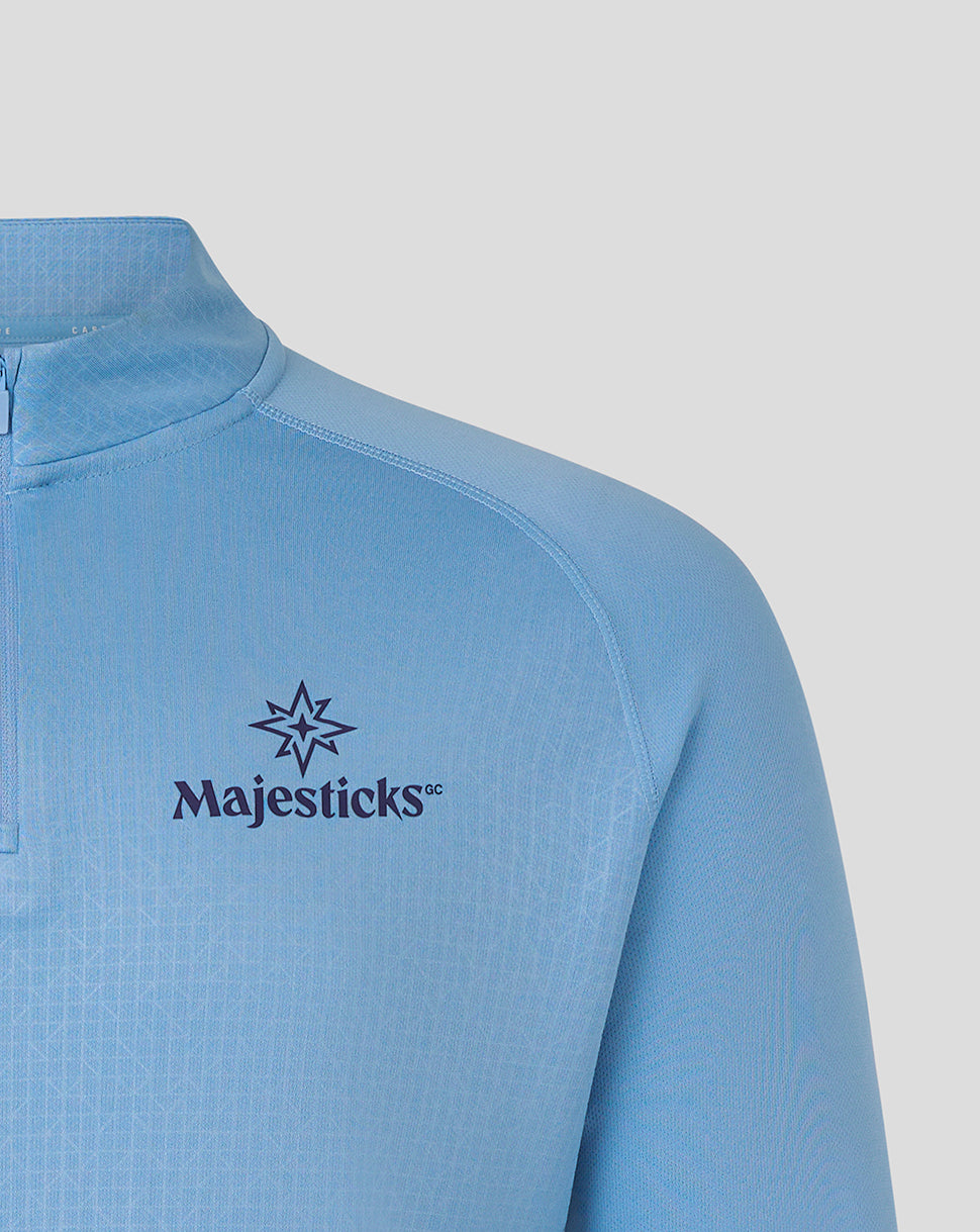 Prenda con media cremallera Majesticks Training – Azul - Azul cielo