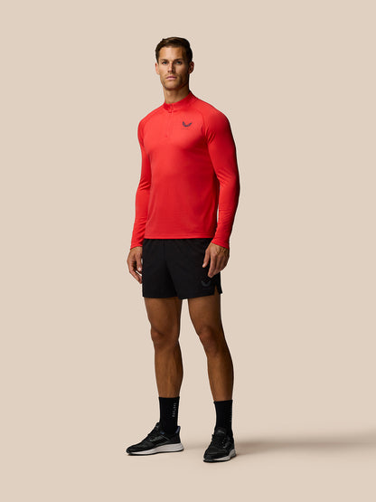 Adapt Training 1/4 Zip Top - Poppy Red