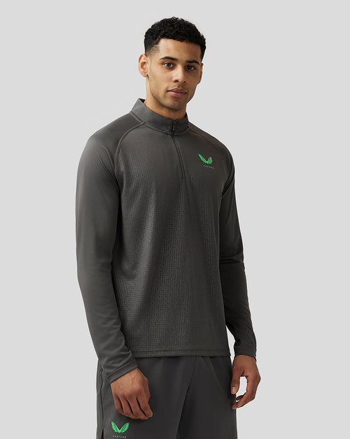 Men’s Adapt Print 1/4 Zip Top - Gunmetal