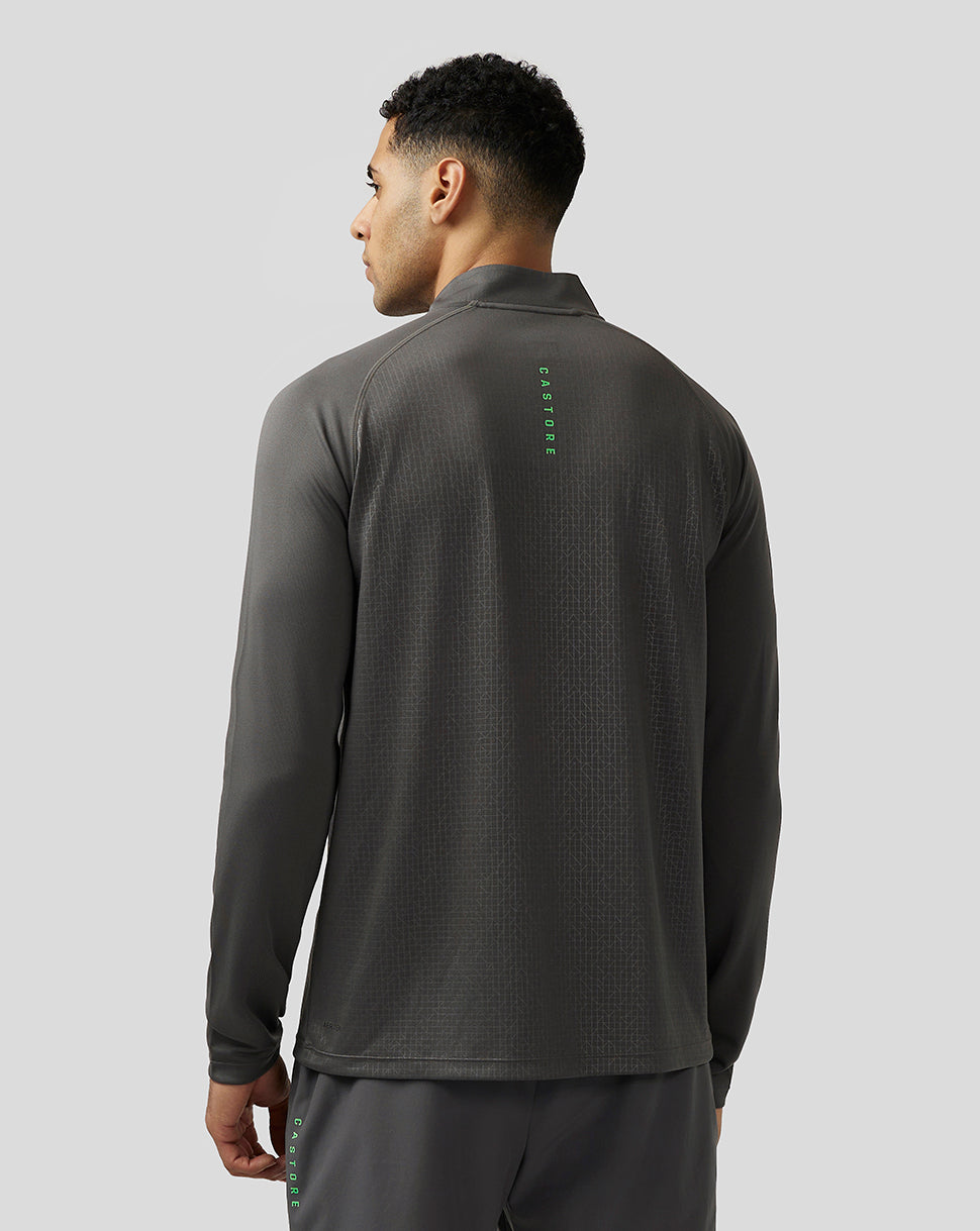 Men’s Adapt Print 1/4 Zip Top - Gunmetal