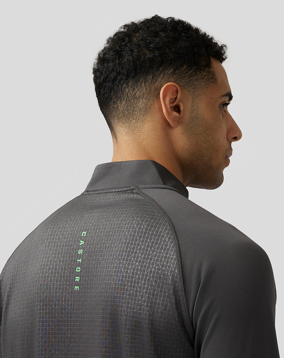 Men’s Adapt Print 1/4 Zip Top - Gunmetal