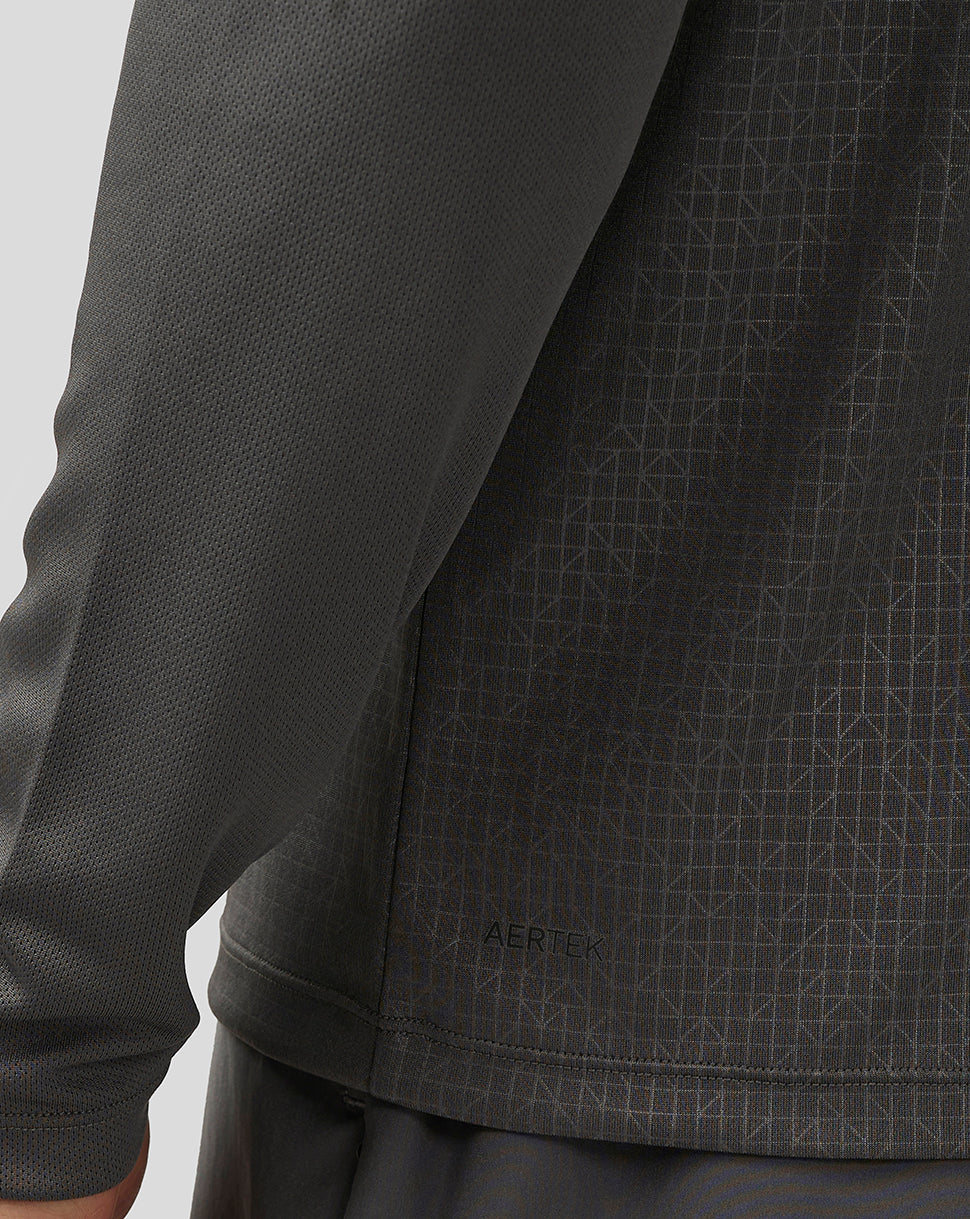 Men’s Adapt Print 1/4 Zip Top - Gunmetal