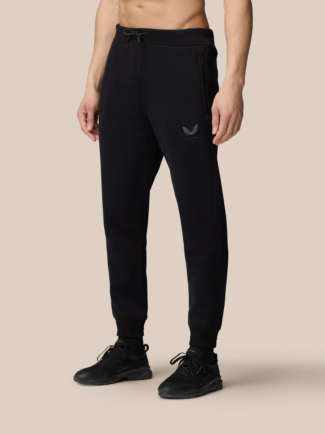 Adapt Fleece Joggingbroek – Zwart - Zwart/Gunmetal