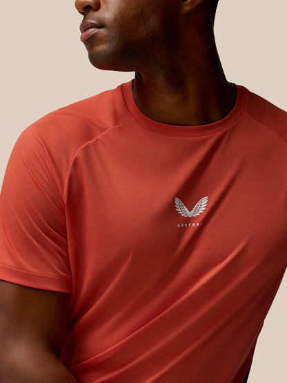 Breathable Gym T-Shirt - Orange