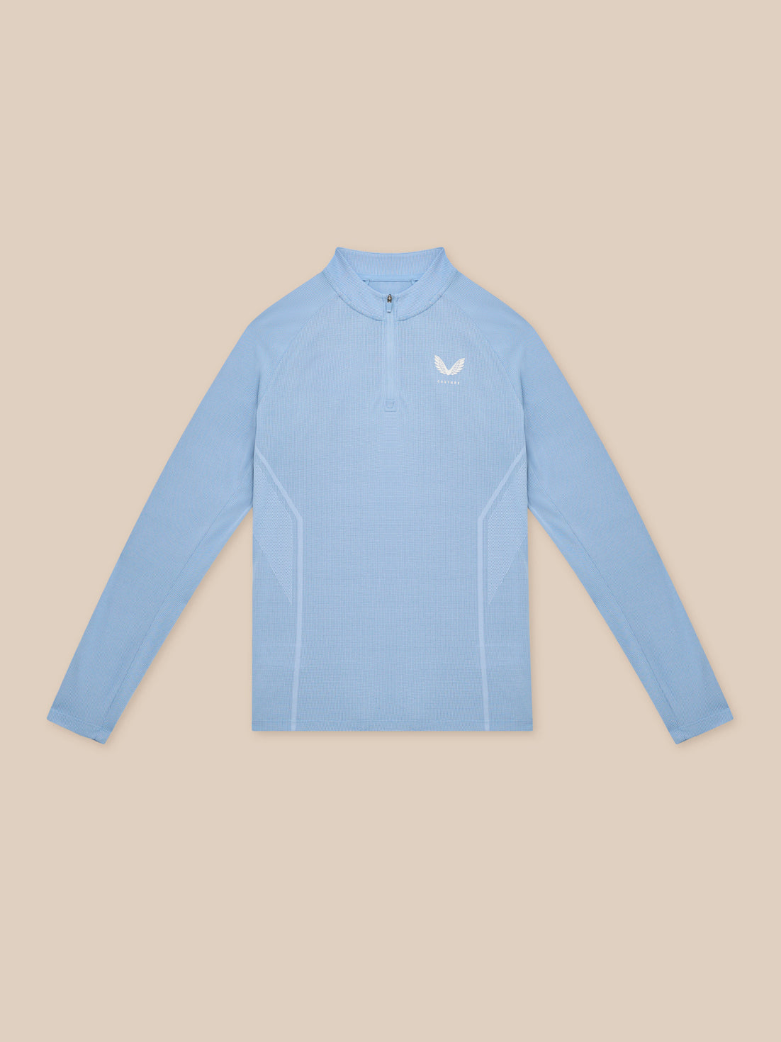 Apex Training 1/4 Zip Top - Sky Blue
