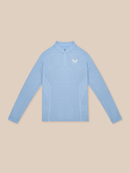 Apex Training 1/4 Zip Top - Sky Blue