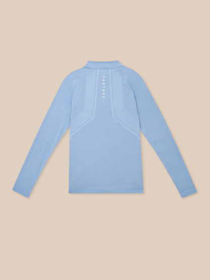 Apex Training 1/4 Zip Top - Sky Blue