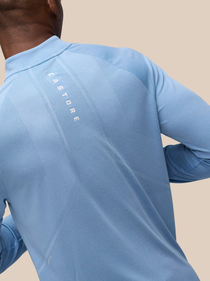 Apex Training 1/4 Zip Top - Sky Blue