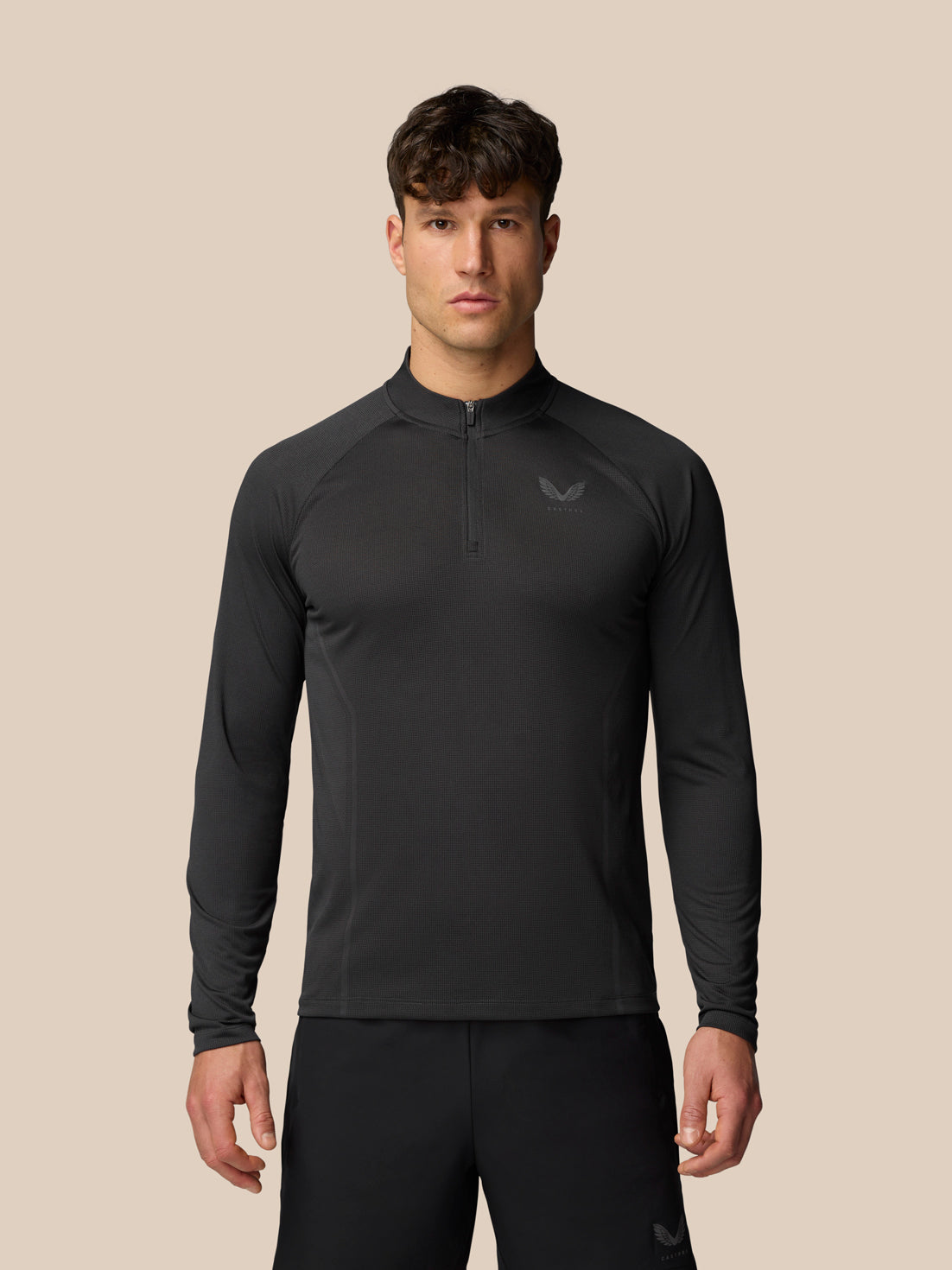 Apex Training 1/4 Zip Top - Black/Gunmetal