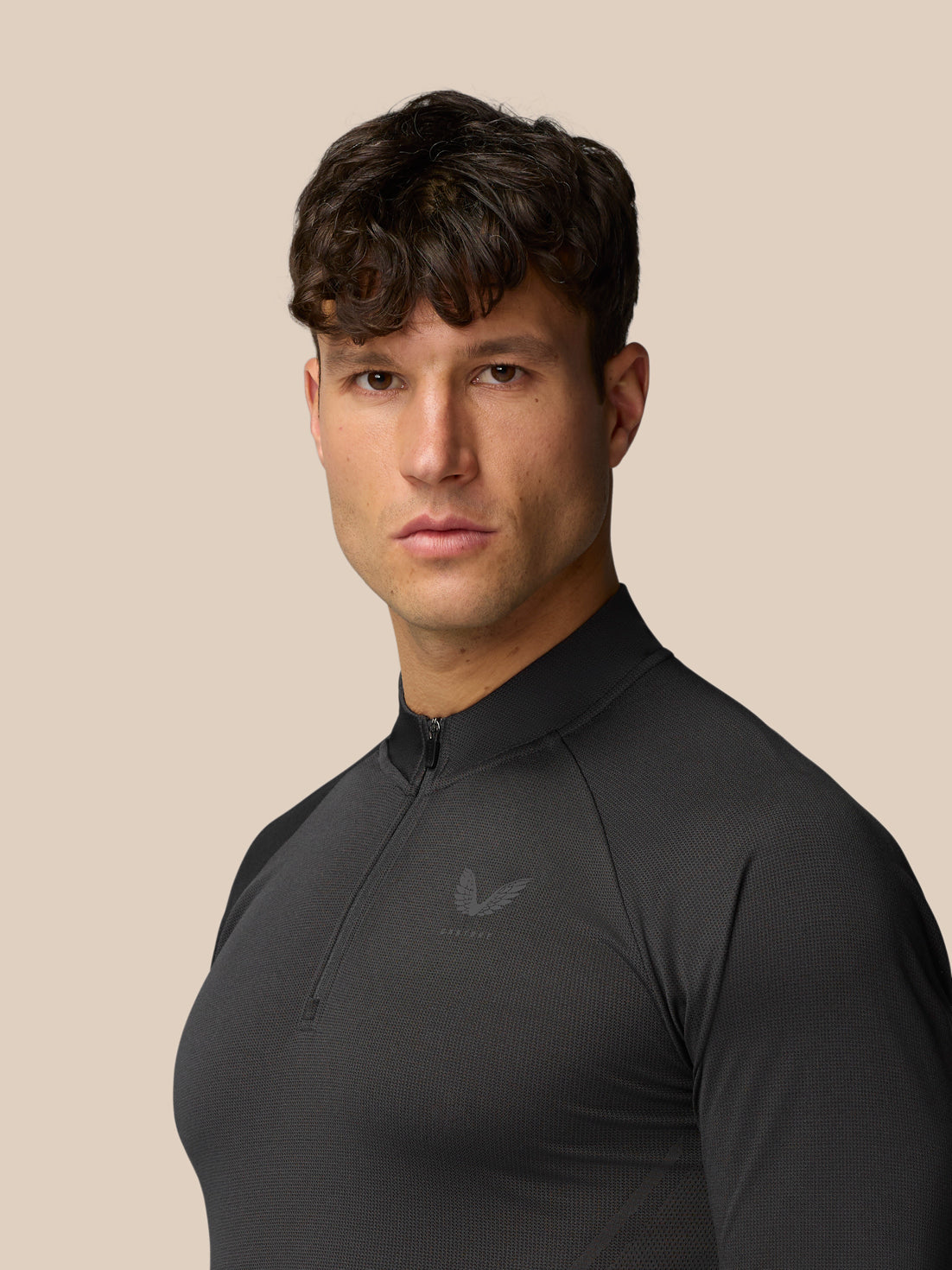Apex Training 1/4 Zip Top - Black/Gunmetal