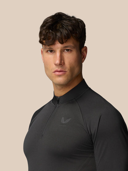 Apex Training 1/4 Zip Top - Black/Gunmetal