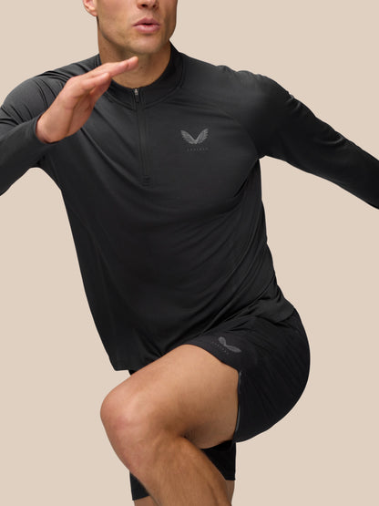 Apex Training 1/4 Zip Top - Black/Gunmetal