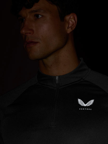 Apex Training 1/4 Zip Top - Black/Gunmetal