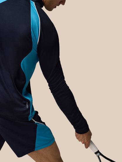Tennis Long Sleeve Top - Navy