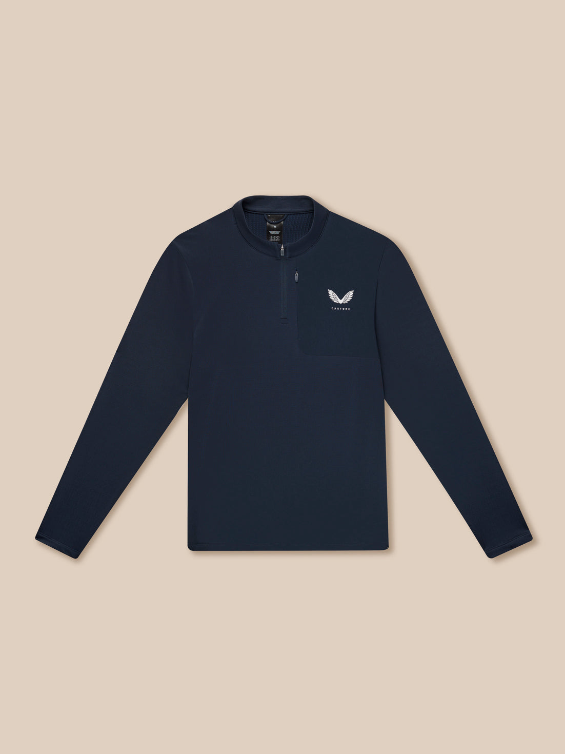 Flow Quarter Zip Sweater Top - Navy
