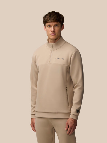 Flex Lifestyle 1/4 Zip - Mushroom/Gunmetal