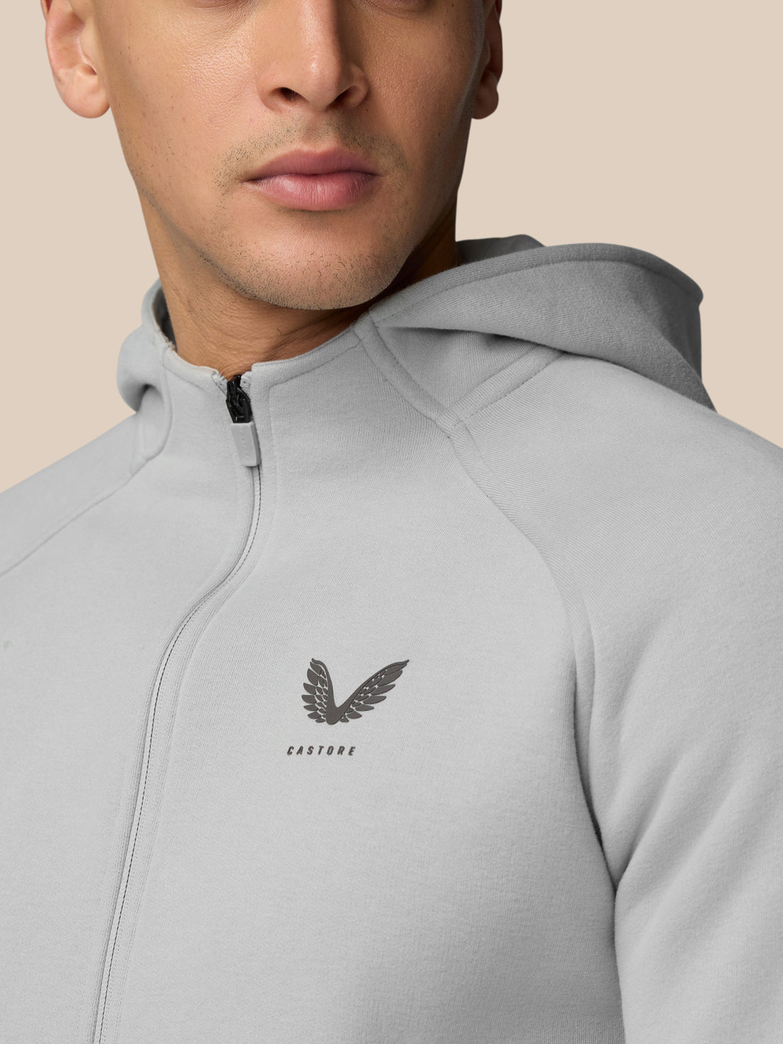 Adapt Fleece Zip-Through Hoodie - Grey