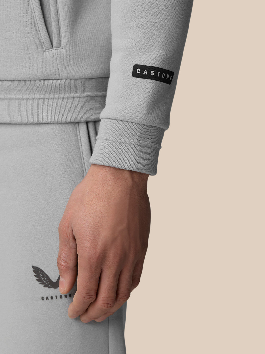 Adapt Fleece Zip-Through Hoodie - Grey