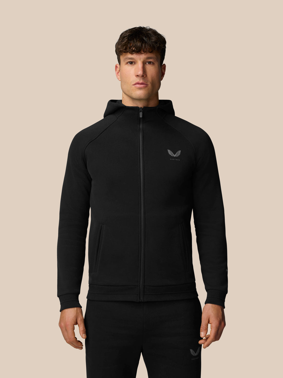 Adapt Fleece Zip-Through Hoodie - Black
