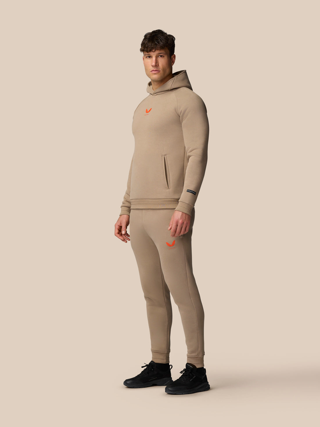 Adapt Fleece Hoodie – Ton - Clay/Deep Orange