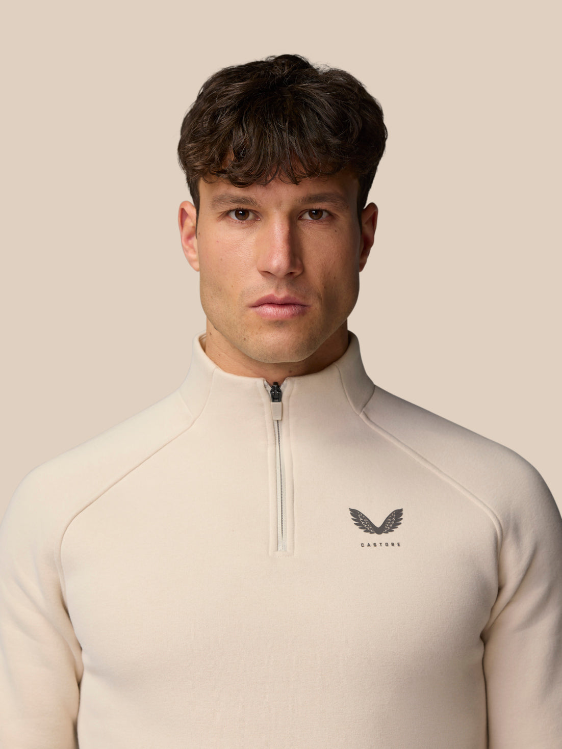 Adapt Fleece Quarter Zip - Stone/Gunmetal