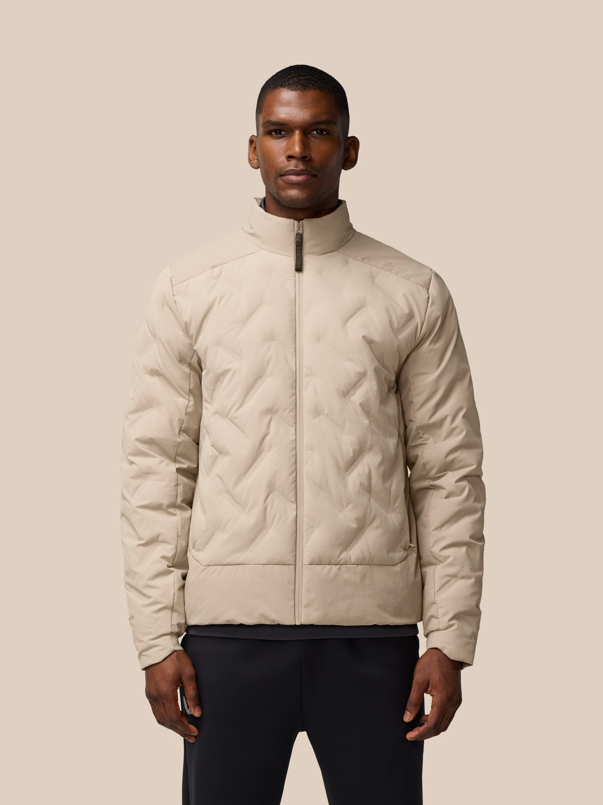 Chaqueta acolchada – Champiñón - Champiñón/Negro