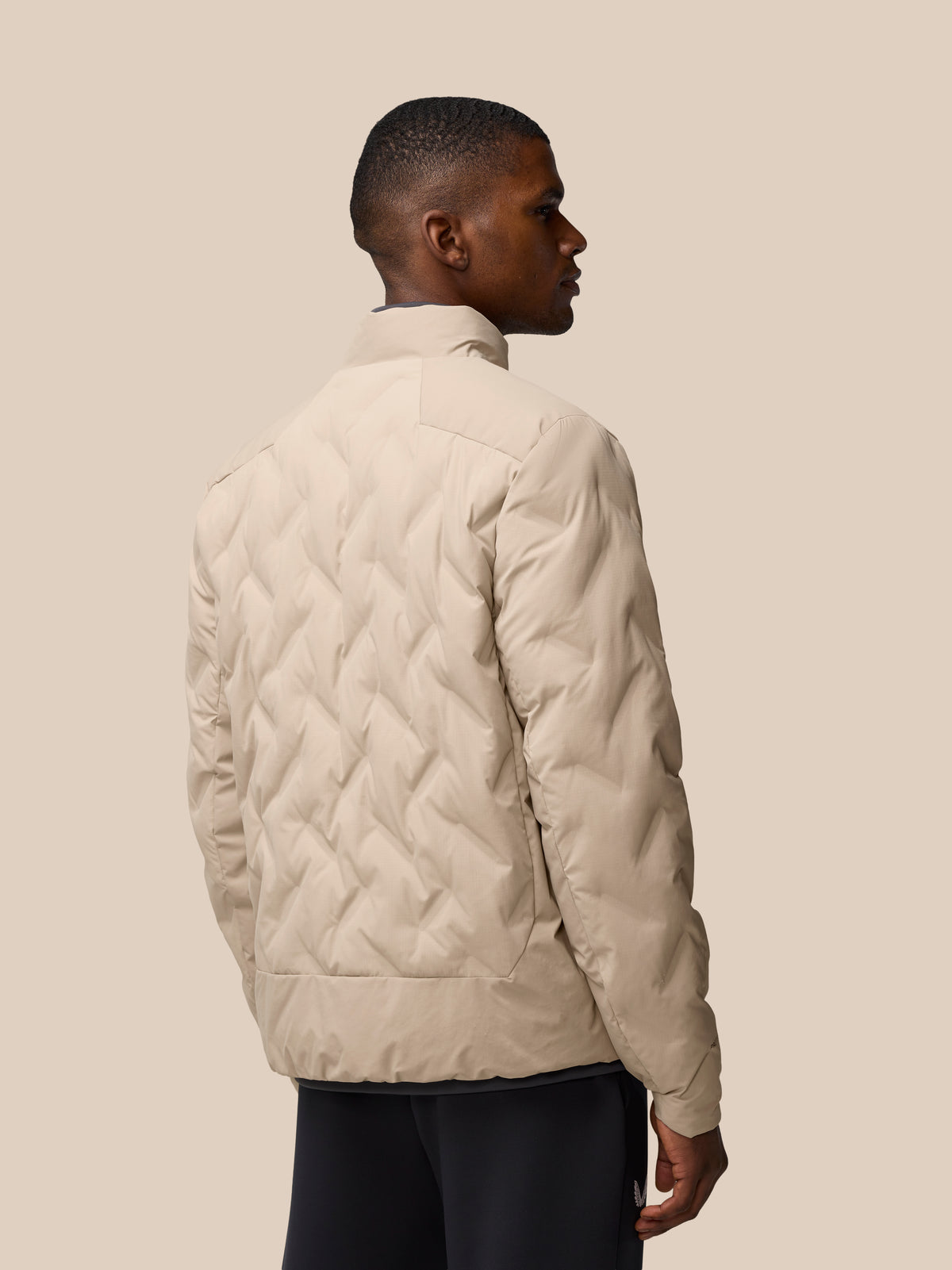 Chaqueta acolchada – Champiñón - Champiñón/Negro