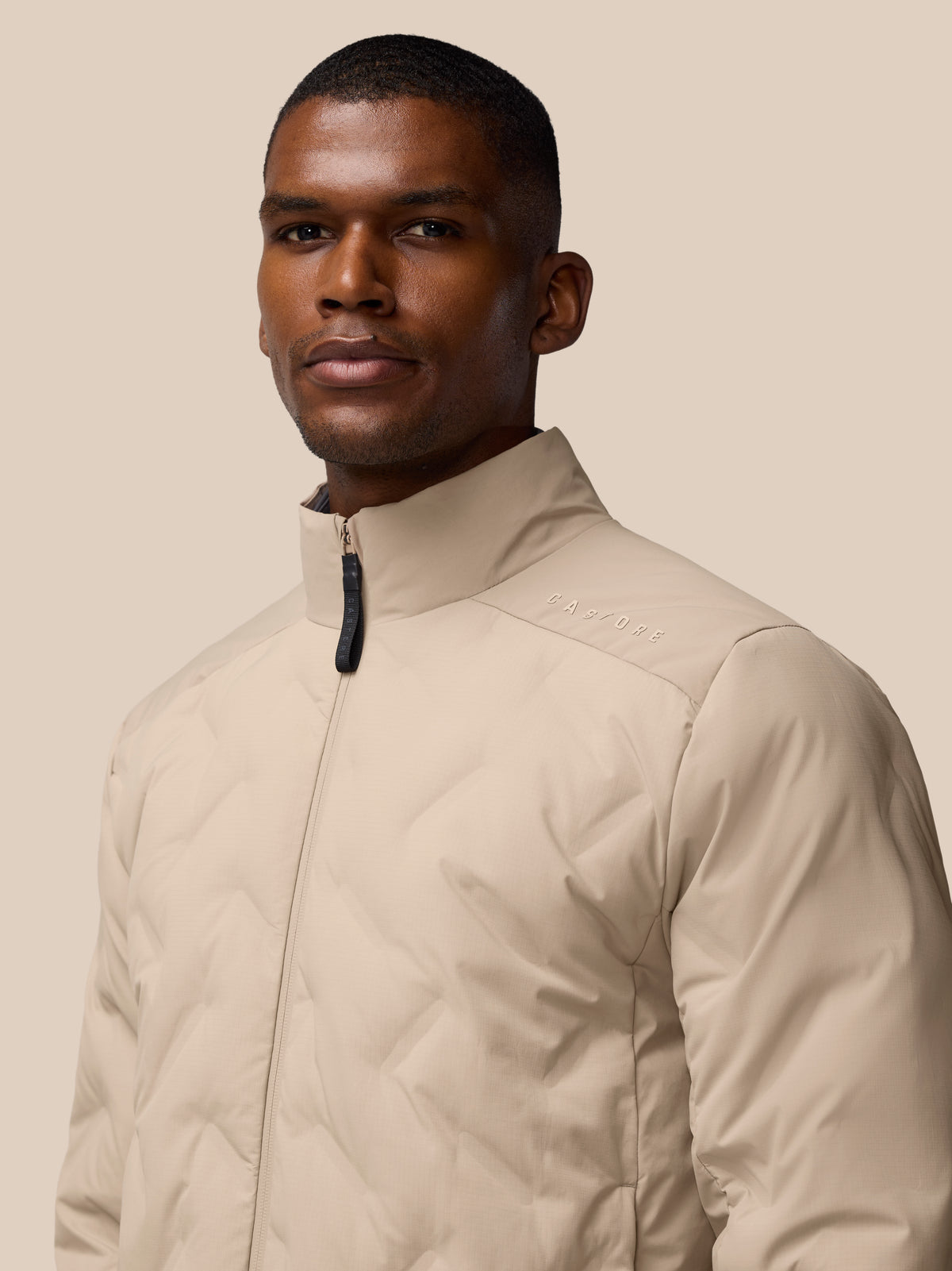 Chaqueta acolchada – Champiñón - Champiñón/Negro