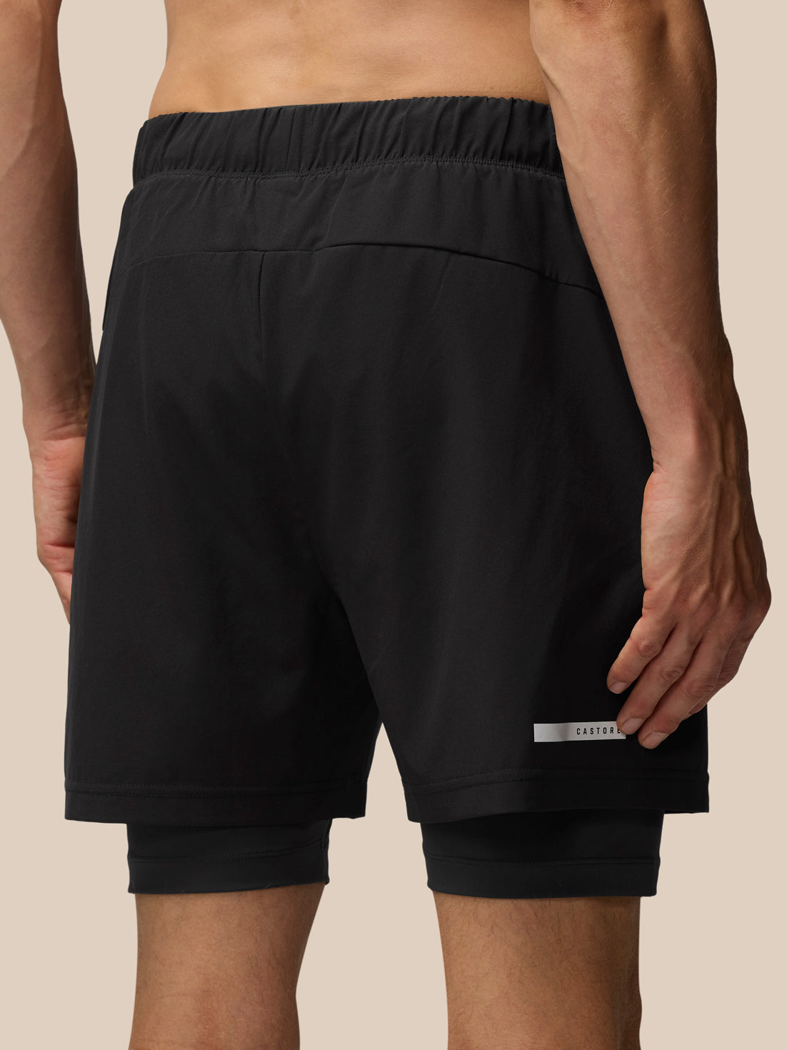 Flow 2-in-1 Shorts - Schwarz - Schwarz