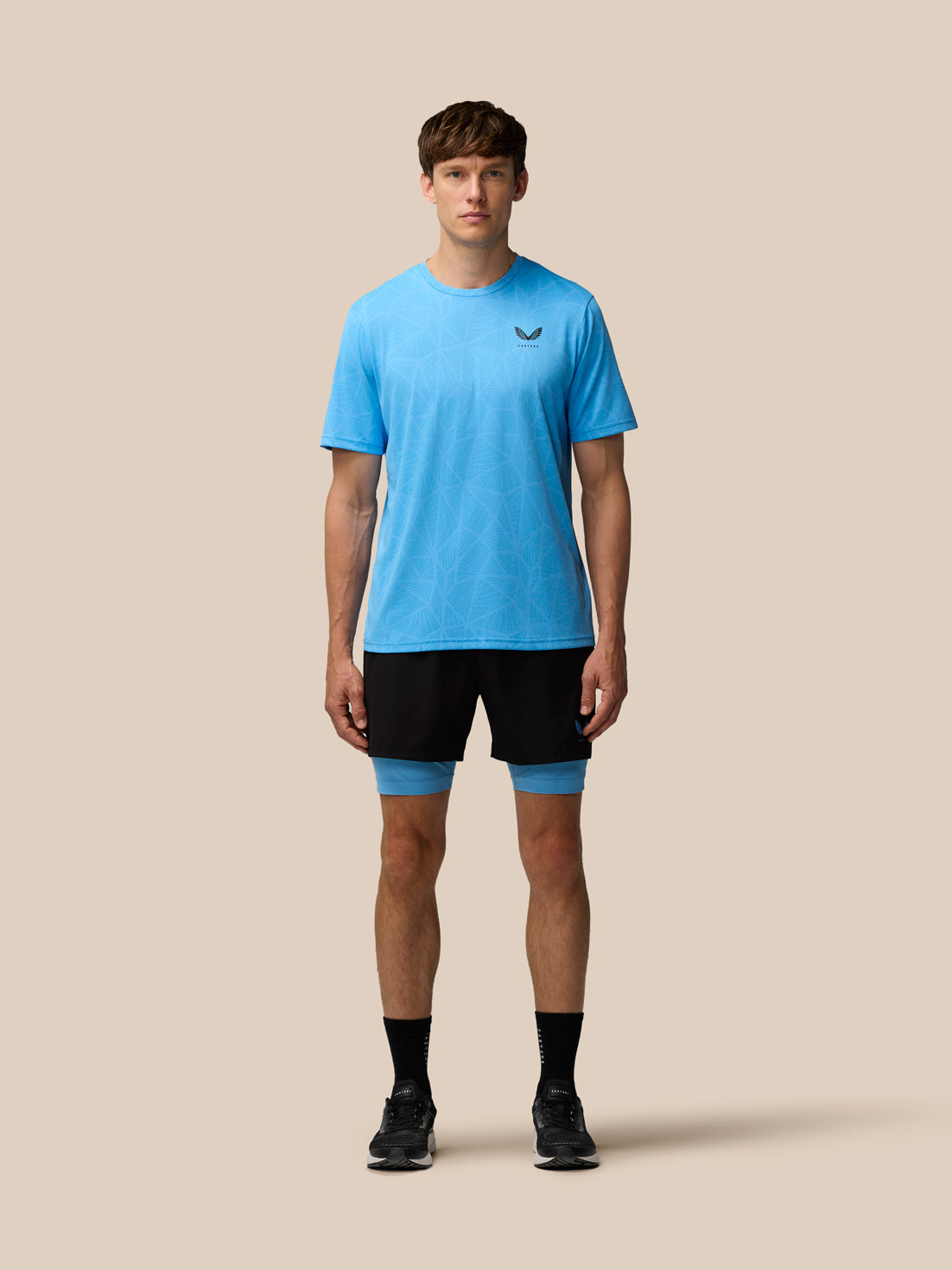 Flow 2-in-1 Shorts - Black/Cool Blue