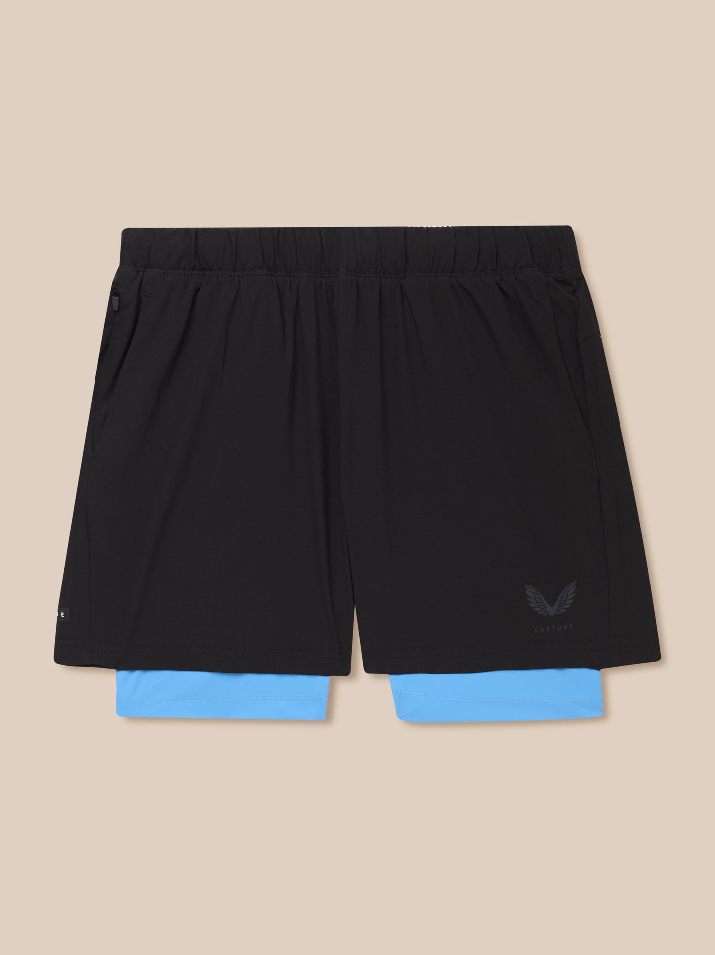 Flow 2-in-1 Shorts - Black/Cool Blue