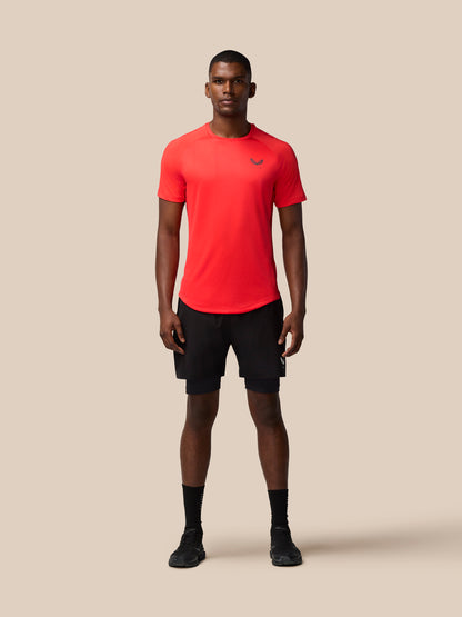 Flow Training Muscle Grip T-Shirt - Poppy