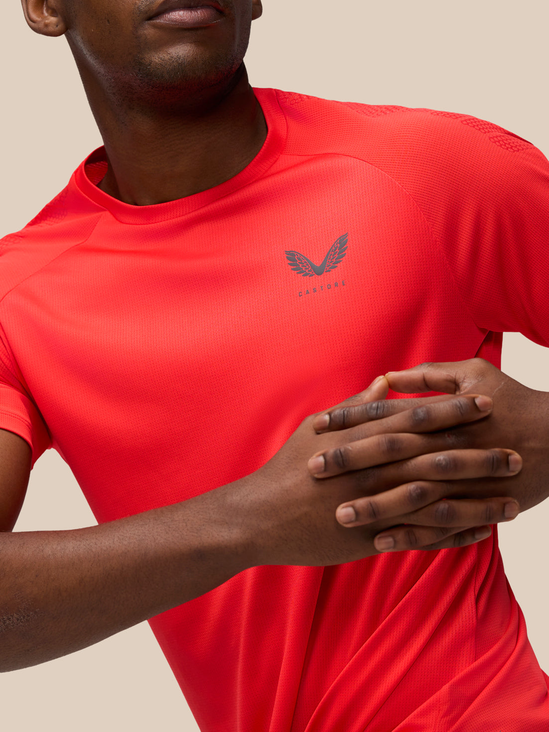 Flow Training Muscle Grip T-Shirt - Poppy