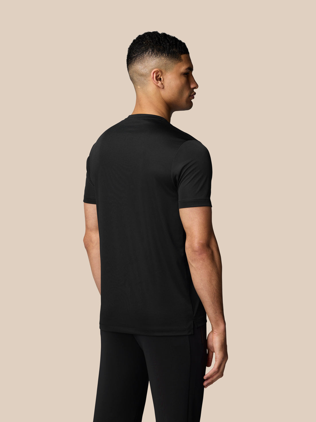 Grafik Training T-Shirt – Schwarz - Schwarz/Weiss