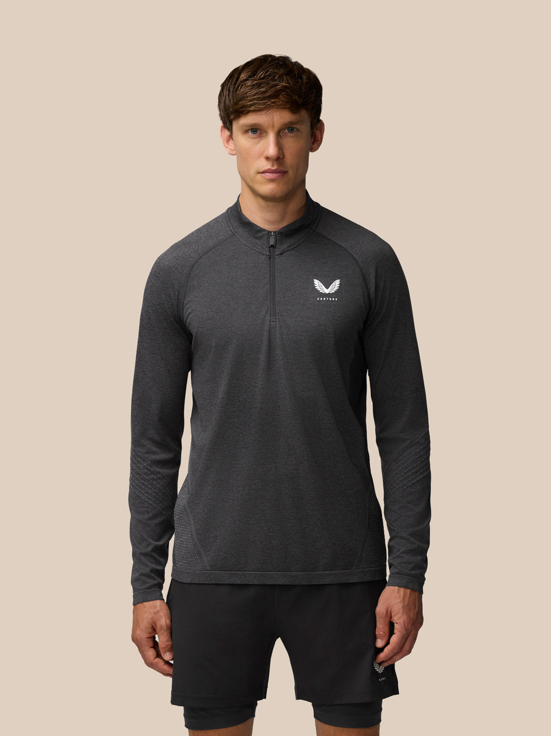 Flow Training 1/4 Zip Top - Black