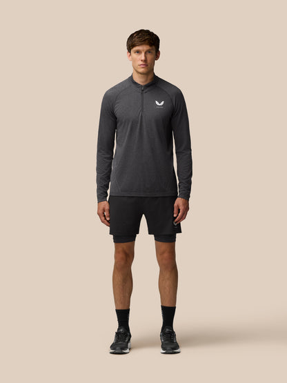 Flow Training 1/4 Zip Top - Black