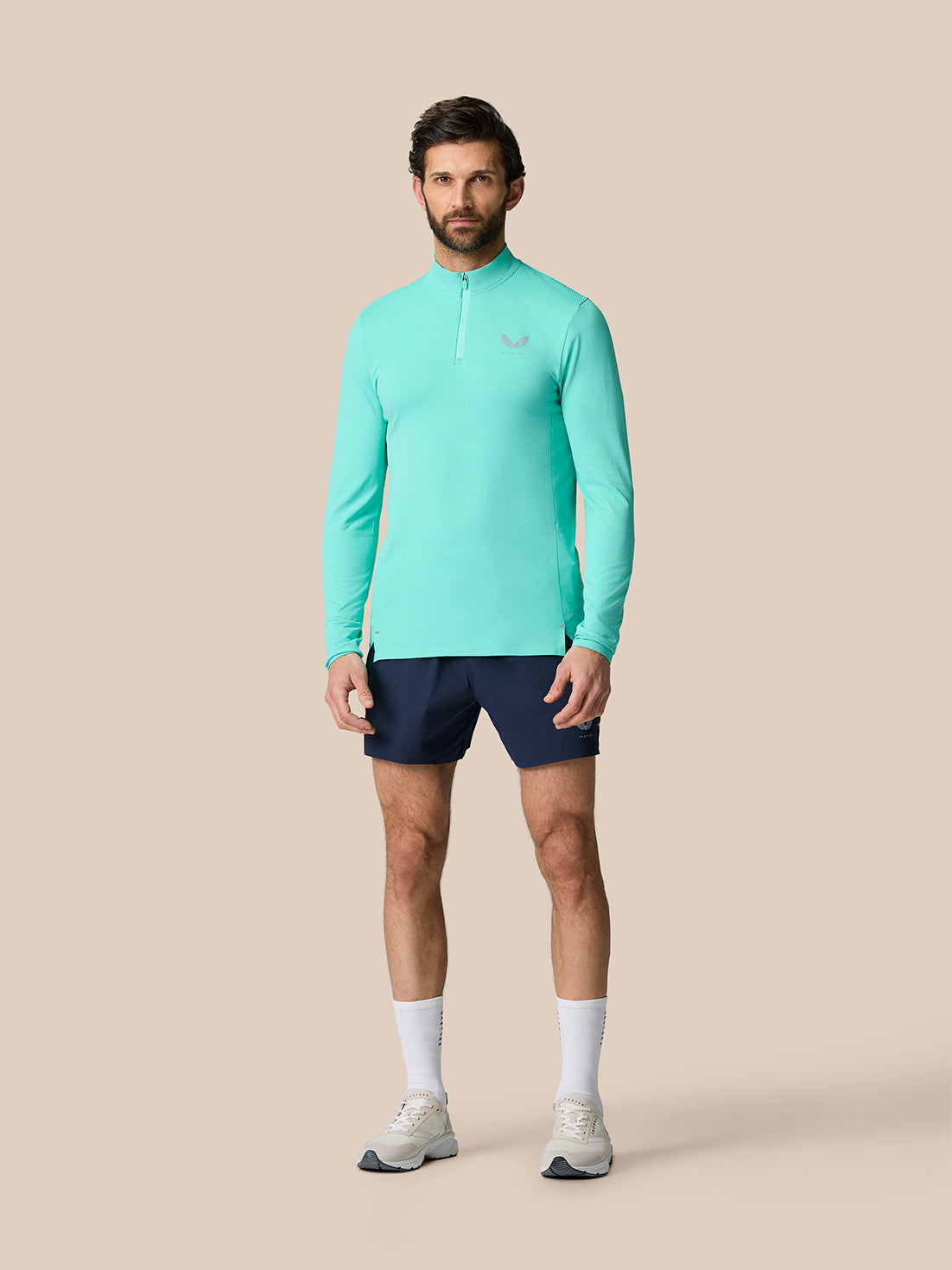 Zone Training 1/4-Zip-Oberteil - Helles Aquablau - Helles Aqua