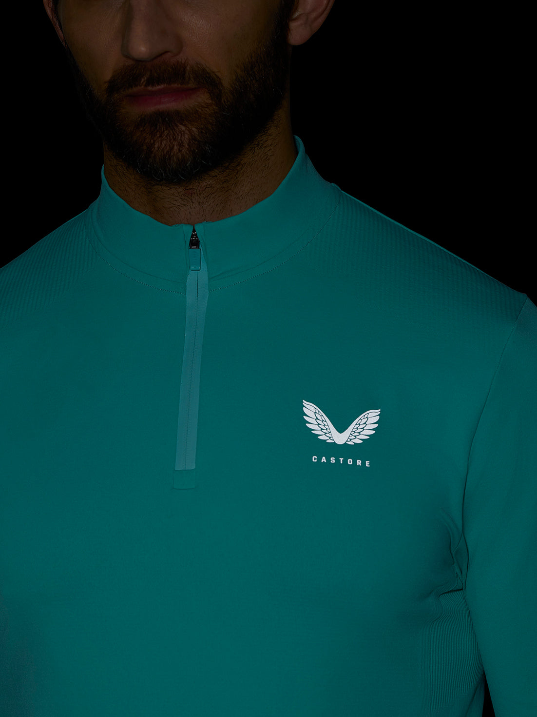 Zone Training 1/4-Zip-Oberteil - Helles Aquablau - Helles Aqua