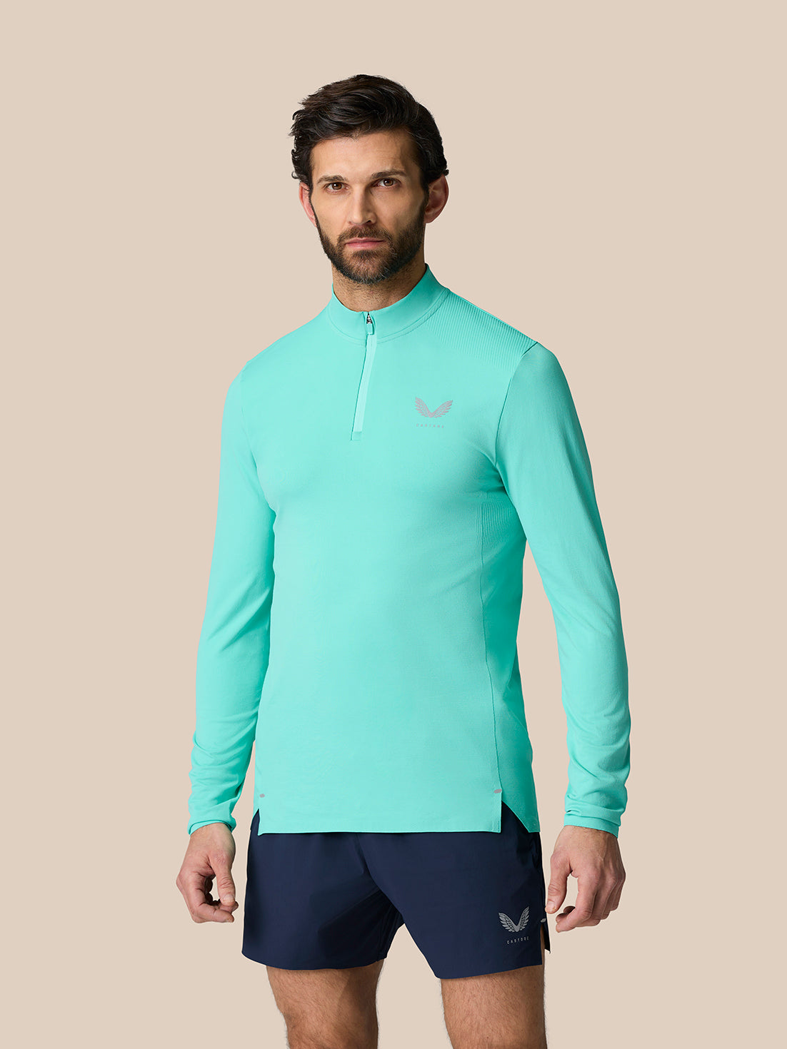 Zone Training 1/4-Zip-Oberteil - Helles Aquablau - Helles Aqua