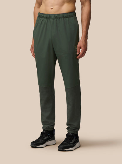 Flex Winterised Woven Joggers - Dark Green