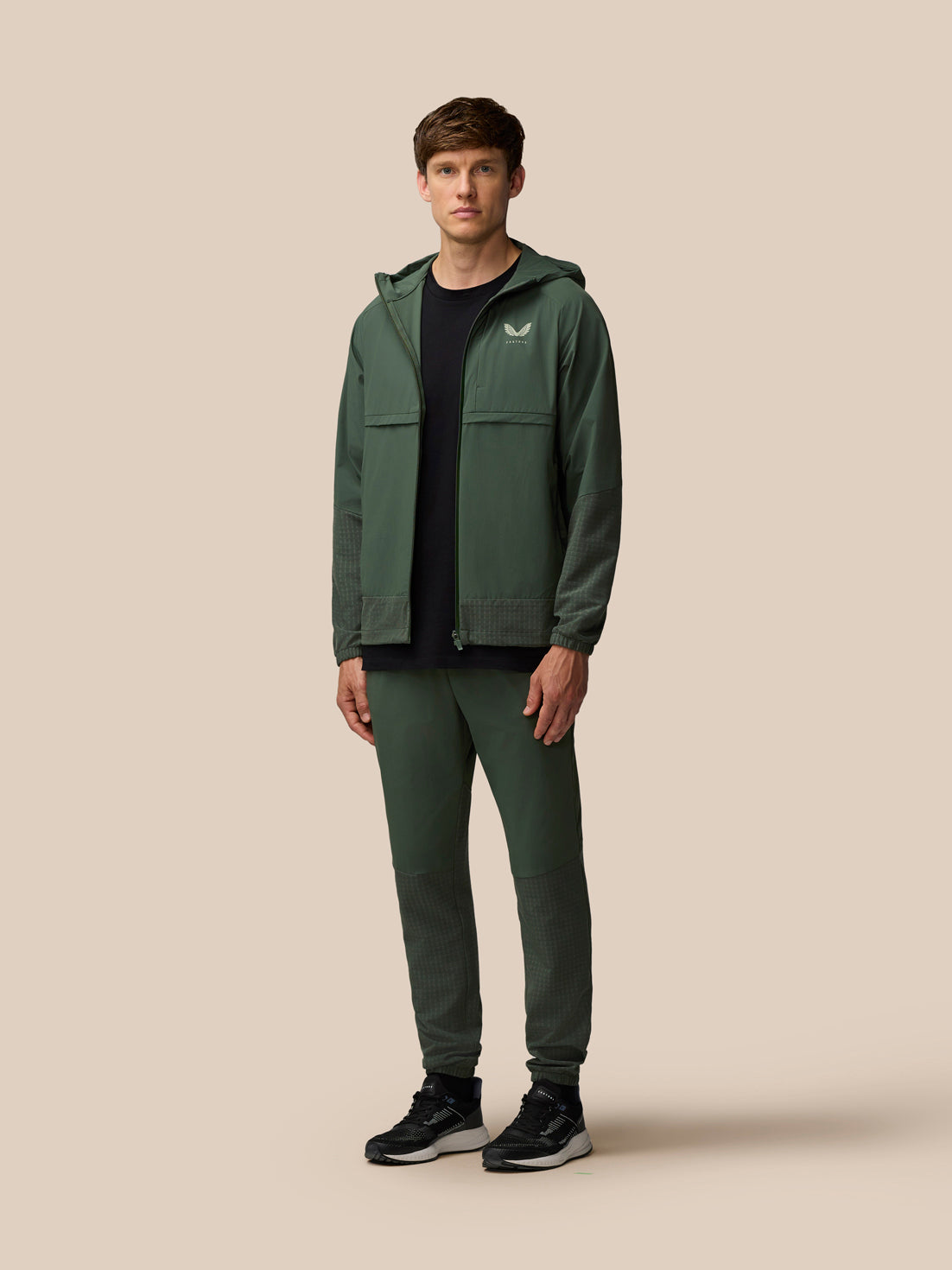 Flex Winterised Woven Joggers - Dark Green - Deep Forest/Tyhme