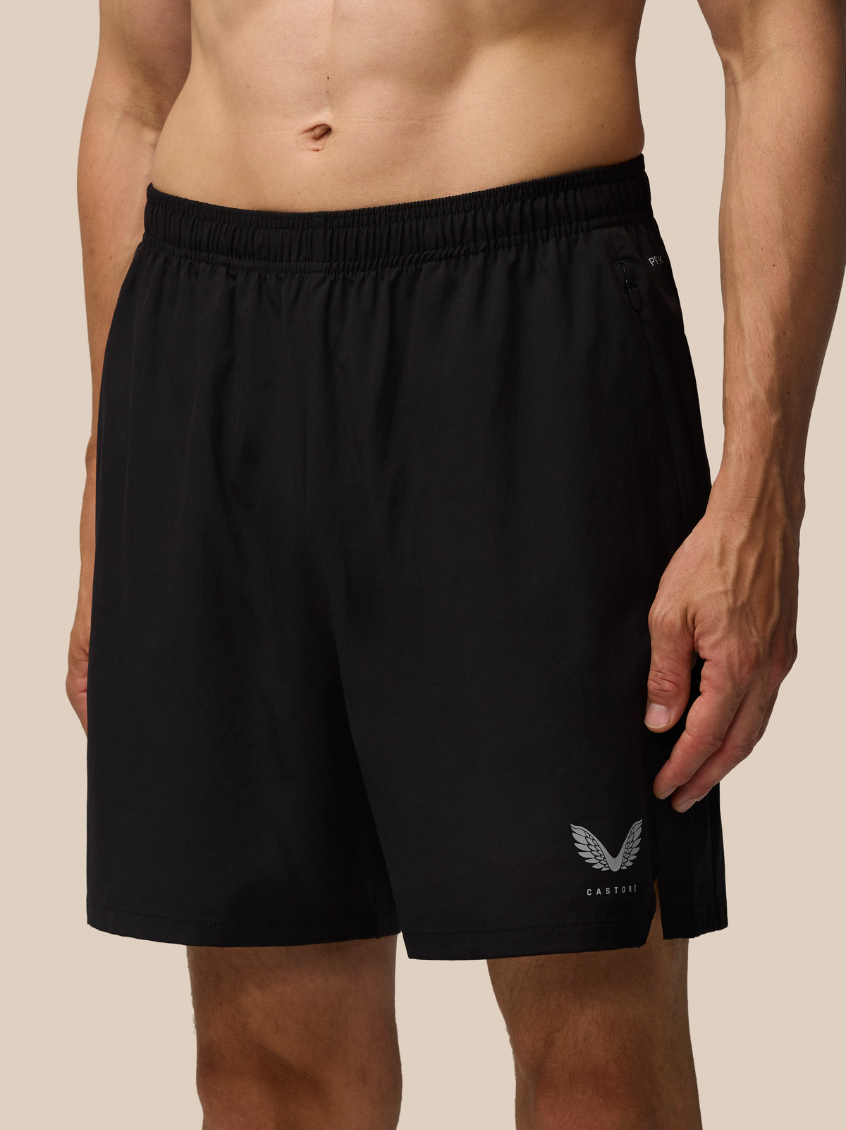 Apex Training 6” Shorts – Schwarz - Black/Silver Reflective