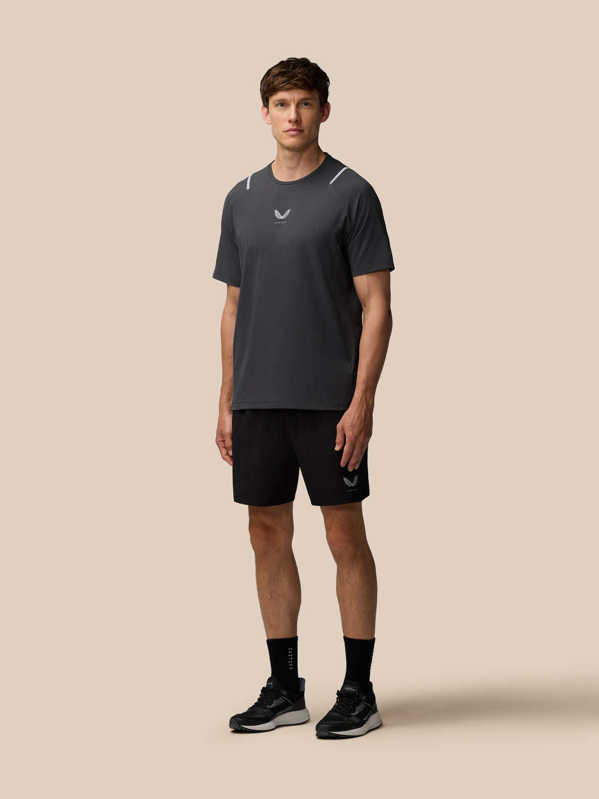 Apex Training 6” Shorts – Schwarz - Black/Silver Reflective