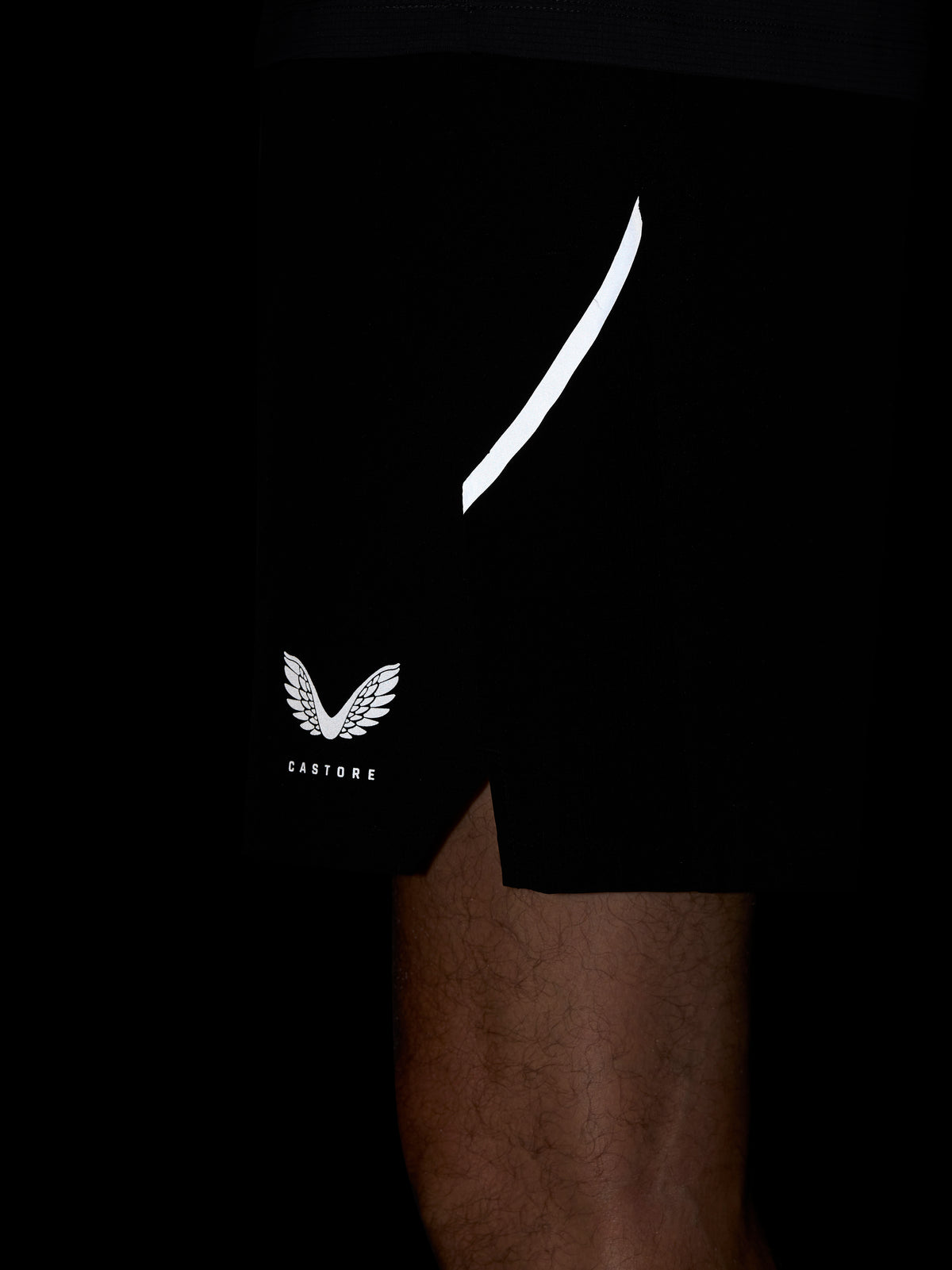 Apex Training 6” Shorts – Schwarz - Black/Silver Reflective