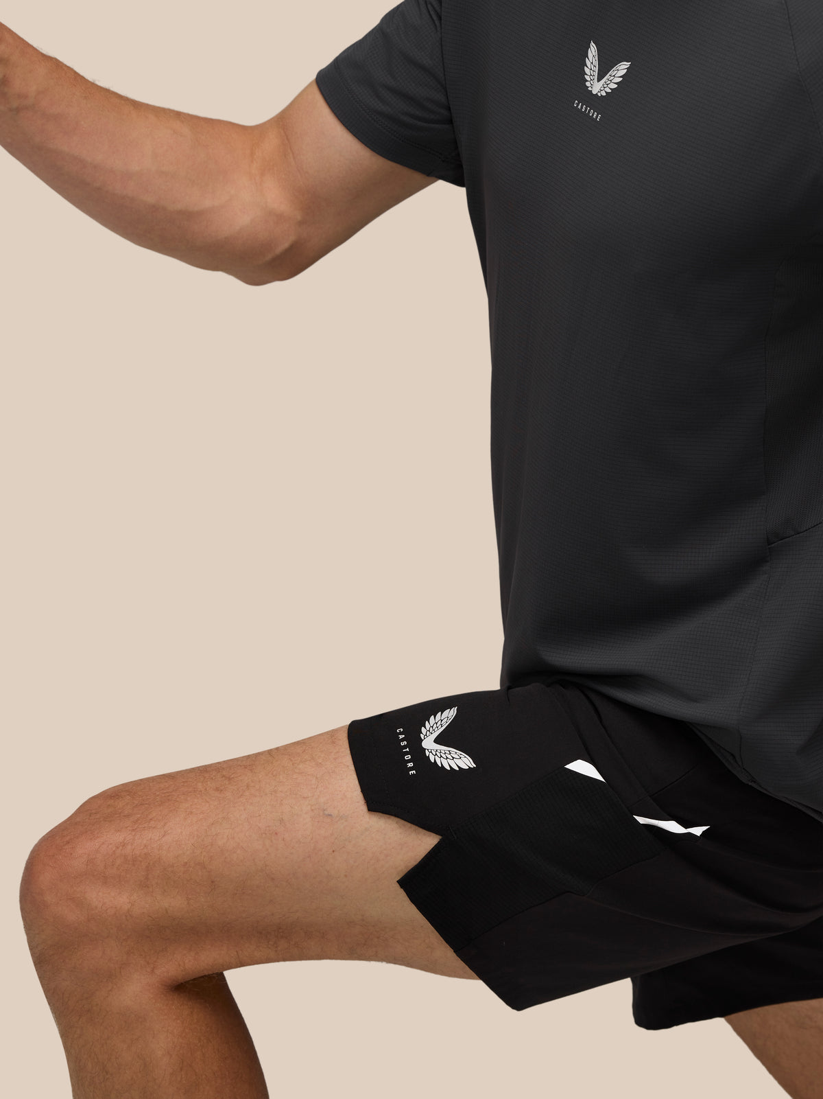 Apex Training 6” Shorts – Schwarz - Black/Silver Reflective