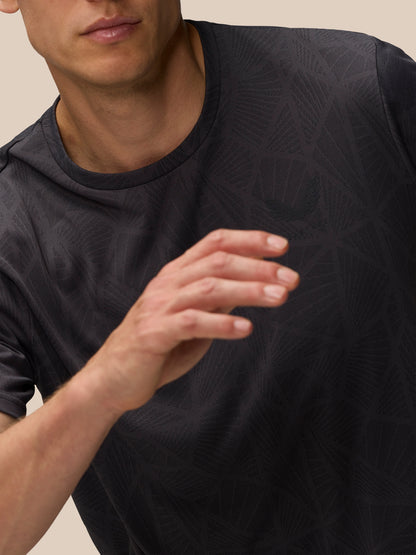 Flow Training Engineered Knit T-Shirt - Black