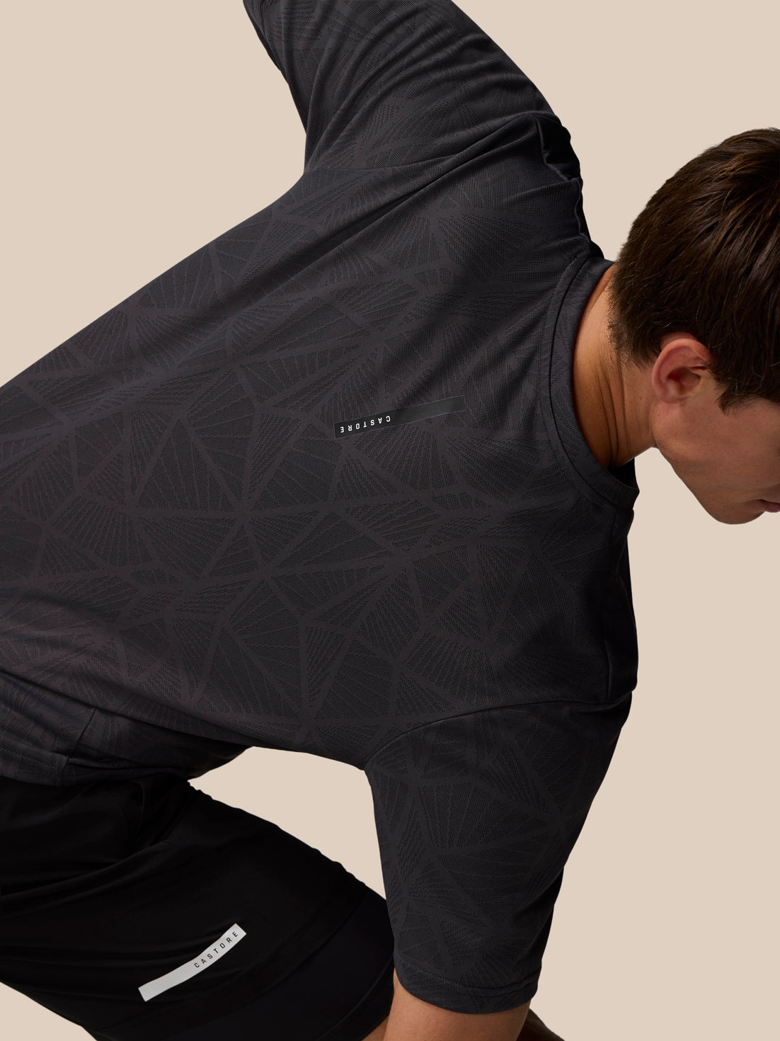 Flow Training Engineered Knit T-Shirt - Black - Black/Black