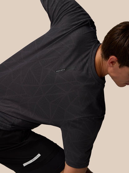 Flow Training Engineered Knit T-Shirt - Black