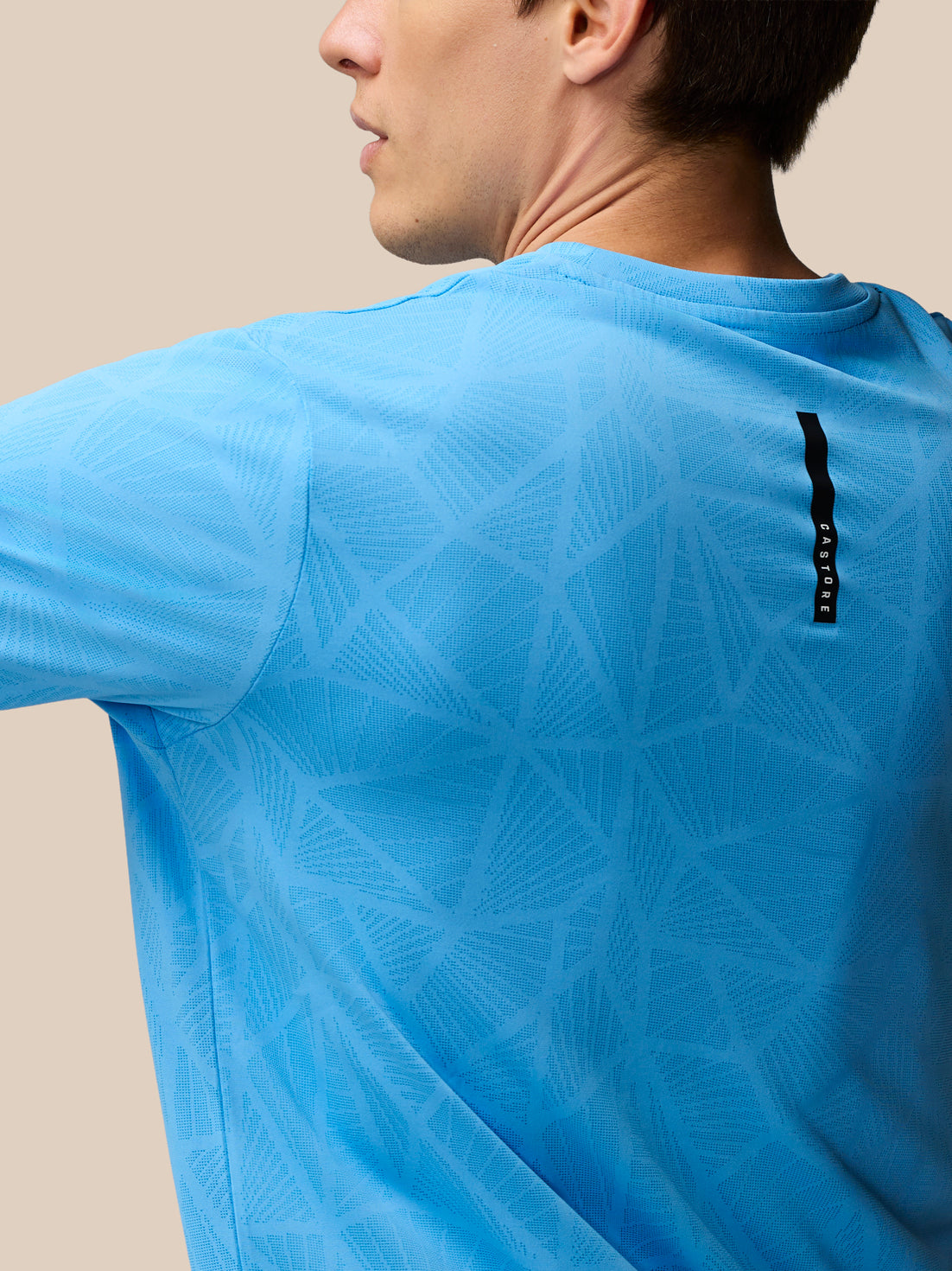 Flow Training Engineered Knit T-Shirt - Cool Blue/Black